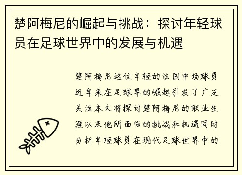 楚阿梅尼的崛起与挑战：探讨年轻球员在足球世界中的发展与机遇