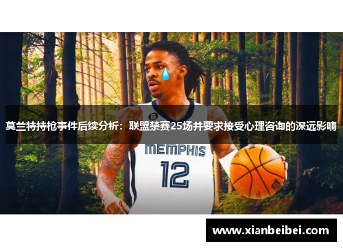 莫兰特持枪事件后续分析：联盟禁赛25场并要求接受心理咨询的深远影响